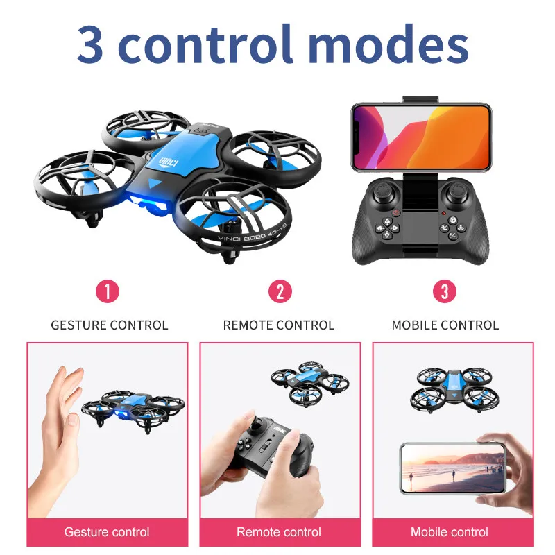 V8 New Mini Drone 4K Professio - Rc Helicopter Electric 评论和价格