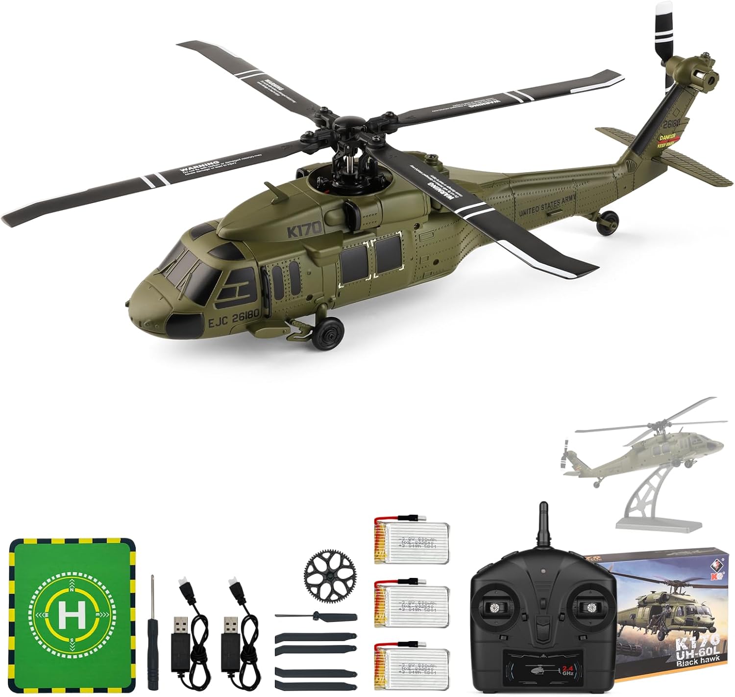 WLtoys K170 Brushless 4-CH RC  - Rc Helicopter Large 评论和价格